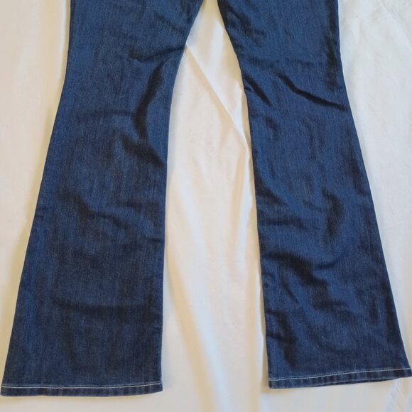 Maurices Women's Jeans Highrise Bootcut Flare Dark Wash Stretch Size 6 Long - Picture 6 of 11